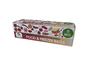 Compostable Biodegradable Food Storage Freezer Bags, Leakproof Airtight Eco Green Living Storage Bags - 6 Litres - REGN