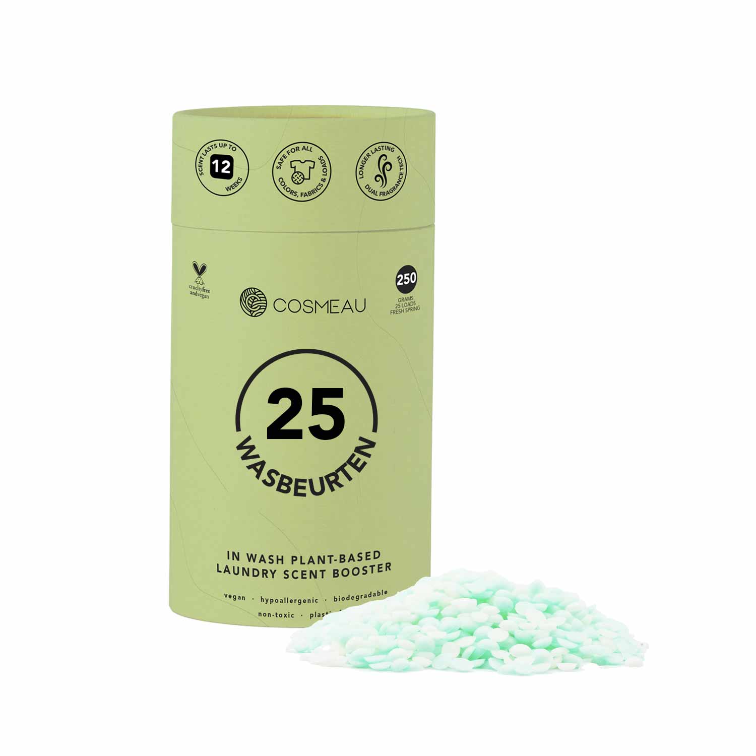 Cosmeau Natural Laundry Scent Boosters – Plastic - Free, Vegan, Long - Lasting Freshness – 250g - REGN