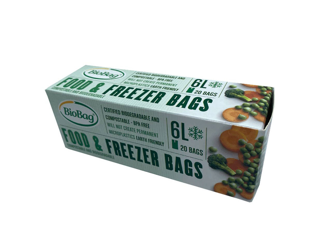 6L Biodegradable Food and Freezer Bags - 20 bags