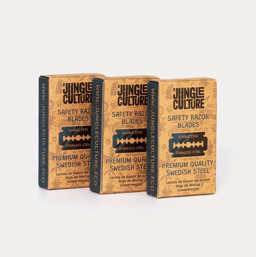 Jungle Culture Double Edge Safety Razor Blades - Single Eco Blade Safety Razor Blades, 100 Pack - REGN