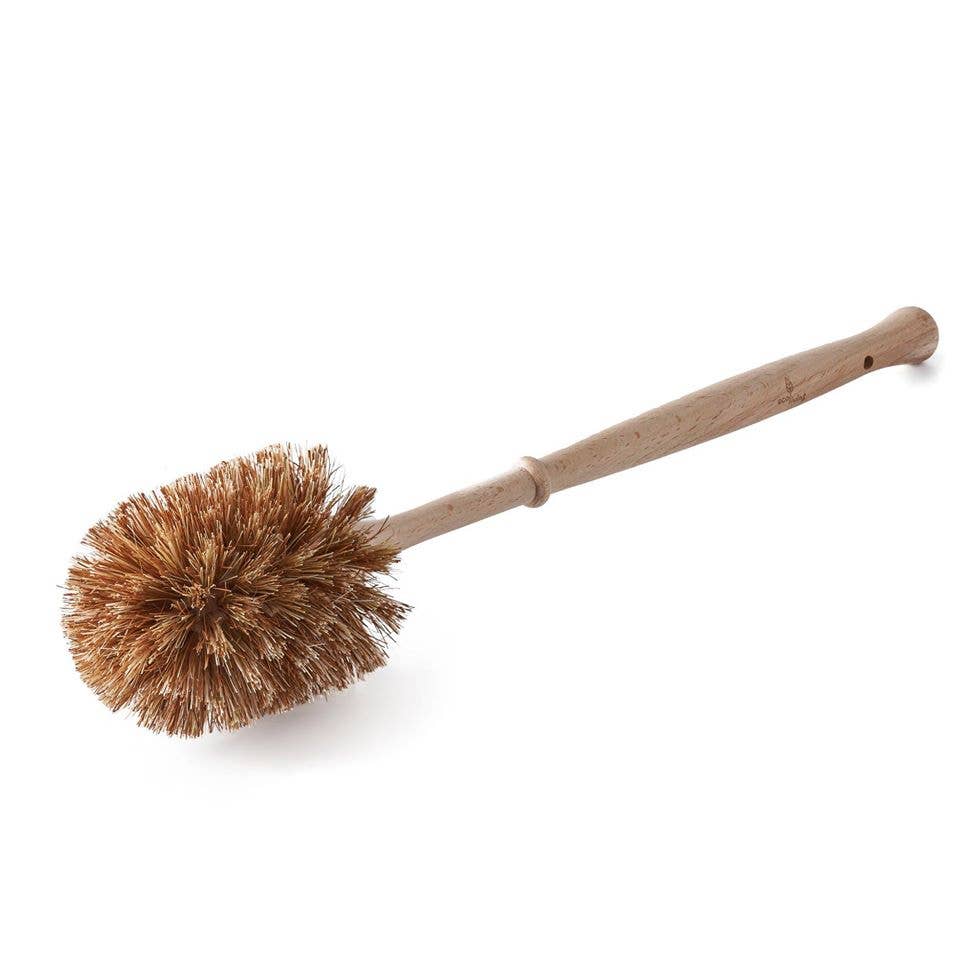 Natural Beechwood Plastic Free Toilet Brush, Easy To Clean Vegan Cruelty Free Brush - REGN