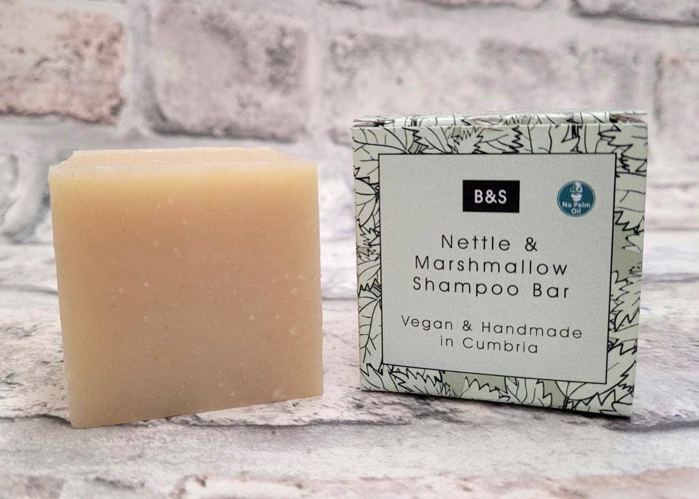 Nettle & Marshmallow Enriching Shampoo & Body Bar - Plastic Free Eco Shower Bars, 130g - REGN