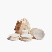 Organic Reusable Cotton Makeup Remover Pads - Eco Cotton Washable Pads, Pack of 16 - REGN