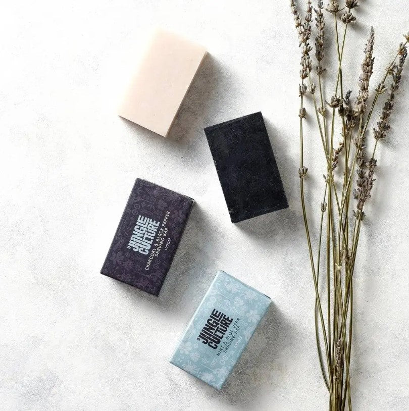 Plastic Free Solid Shaving Soap Bars For Cleansing & Smooth Shaving - 100g - REGN