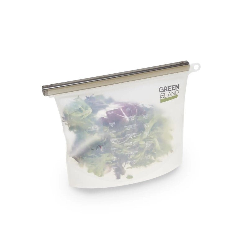 Reusable Silicone Ziplock Food Storage Freezer Bags, Leakproof Airtight Storage Bag - REGN