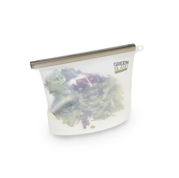 Reusable Silicone Ziplock Food Storage Freezer Bags, Leakproof Airtight Storage Bag - REGN